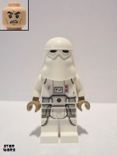 lego 2019 mini figurine sw1009 Snowtrooper Printed Legs, Dark Tan Hands 