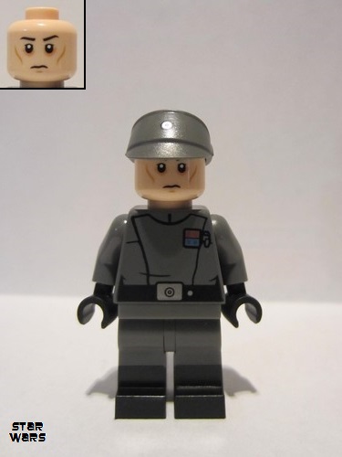 lego 2019 mini figurine sw1043 Imperial Officer Junior Lieutenant / Lieutenant ~ Dual Molded Legs 