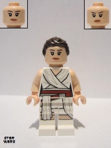 lego 2019 mini figurine sw1054 Rey White Tied Robe 