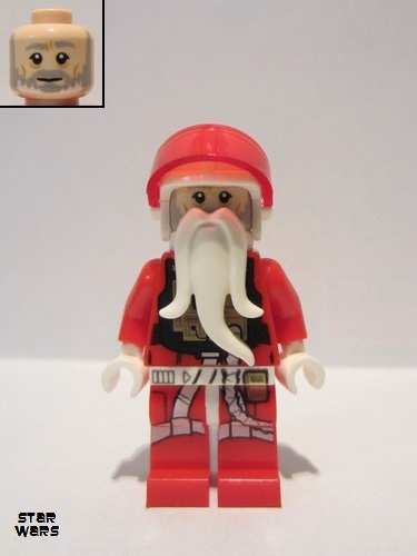 lego 2019 mini figurine sw1070 Yuletide Squadron Pilot