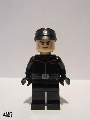 LEGO Parts NEW Pack of 1 Cap Sith Fleet Officer 16497pb04 BLACK 
