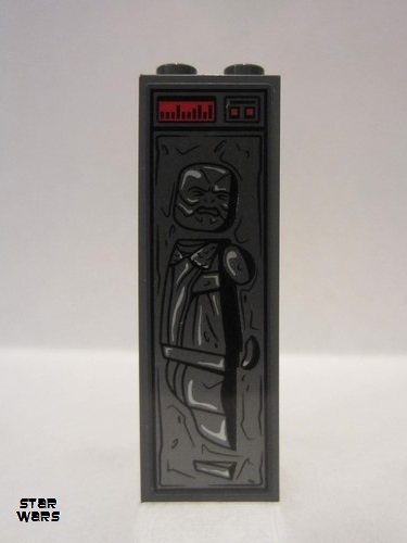 lego 2020 mini figurine sw1123s Mythrol in Carbonite Brick 1 x 2 x 5 with Sticker 