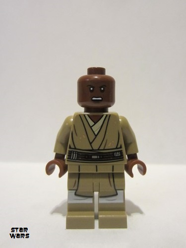 lego 2021 mini figurine sw1165 Mace Windu Dark Tan Legs, Open Mouth 