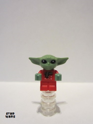 lego 2021 mini figurine sw1173 Grogu / The Child / Baby Yoda Red Christmas Sweater and Scarf 
