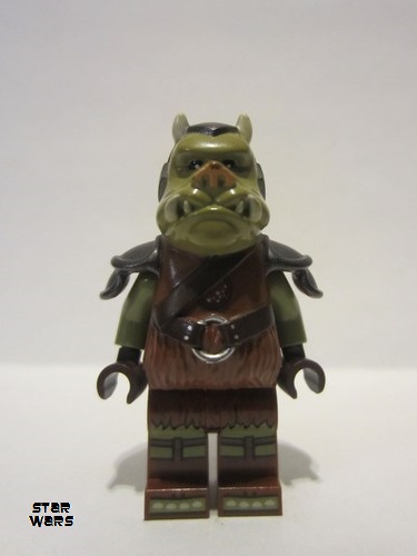 lego 2022 mini figurine sw1196 Gamorrean Guard Reddish Brown Printed Legs 