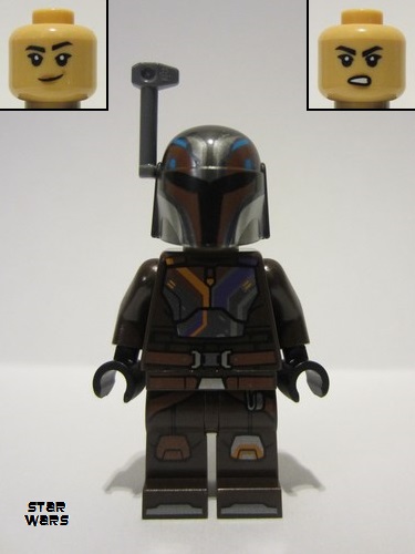 lego 2023 mini figurine sw1302 Sabine Wren Dark Brown Armor 