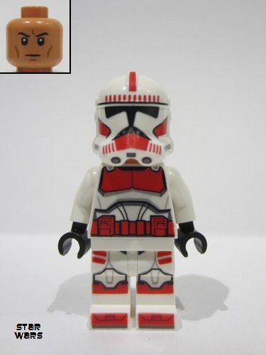 lego 2023 mini figurine sw1305 Clone Shock Trooper Coruscant Guard (Phase 2) - Nougat Head 