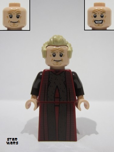 lego 2023 mini figurine sw1306 Chancellor Palpatine Skirt 