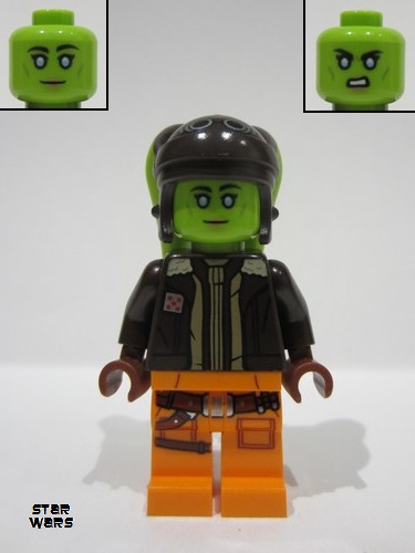 lego 2023 mini figurine sw1311 Hera Syndulla Dark Brown Arms 