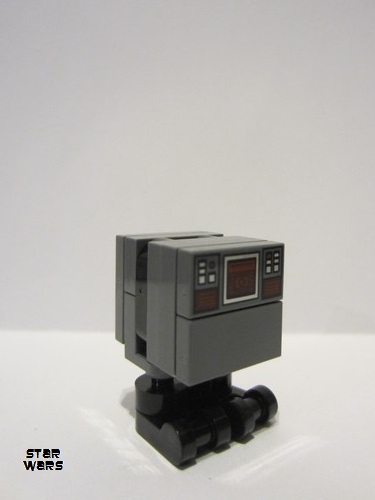 lego 2023 mini figurine sw1314 Gonk Droid GNK Power Droid - Dark Bluish Gray Body with Dark Red Control Panel, Black Feet 
