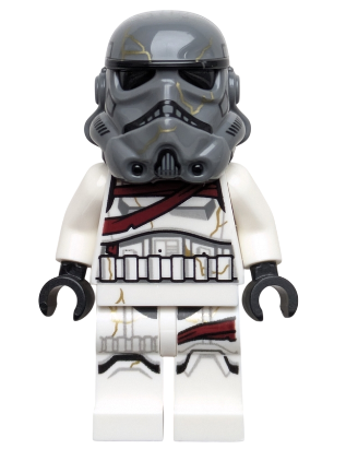 lego 2025 mini figurine sw1417 Night Trooper Dark Bluish Gray Helmet 