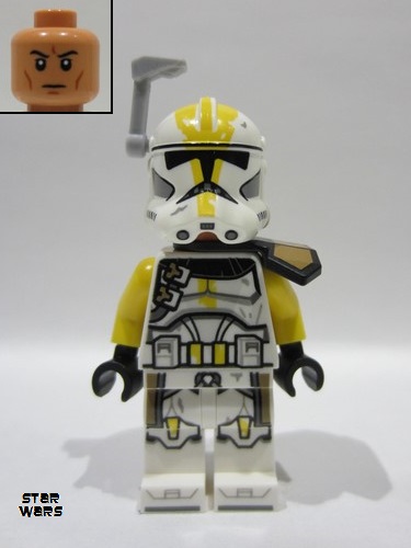 lego 2025 mini figurine sw1423 Clone Trooper, 327th Star Corps Phase 2 - Nougat Head, Rangefinder 