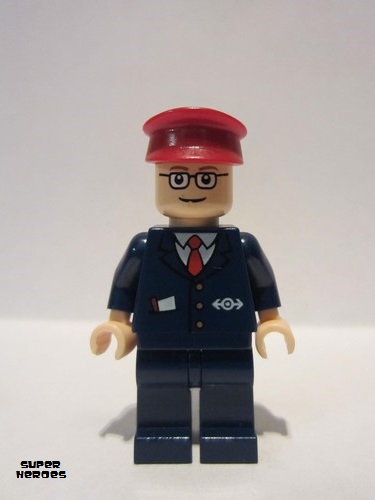 lego 2004 mini figurine spd030 Subway Train Conductor