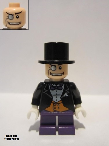 lego 2006 mini figurine bat010 The Penguin Dark Purple Short Legs 