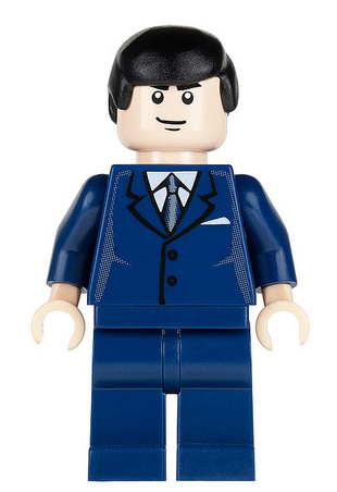 lego 2006 mini figurine bat013 Bruce Wayne Dark Blue Suit 