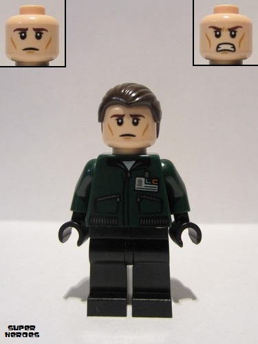 lego 2016 mini figurine sh0224 LexCorp Henchman 1 Black Legs 