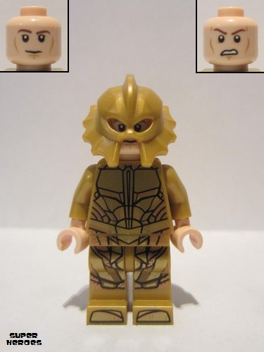Lego New Pearl Gold Minifigure Headgear Helmet Mask with Fish Fins on Sides 
