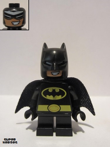 lego 2018 mini figurine sh0492 Batman Short Legs, Black Torso 