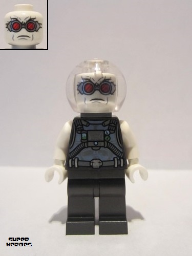 lego 2019 mini figurine sh0587 Mr. Freeze Pearl Dark Gray 