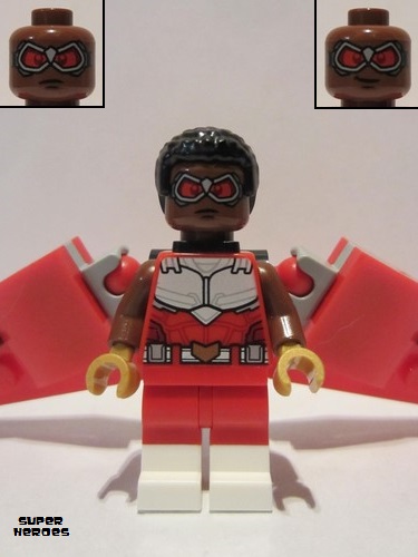 lego 2020 mini figurine sh0642 Falcon Red, Brick Built Wings 