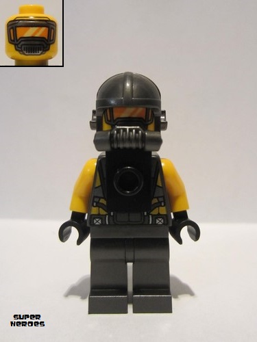 lego 2020 mini figurine sh0653 AIM Agent Neck Bracket on Front 