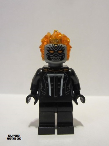 lego 2021 mini figurine sh0678 Ghost Rider Roberto 'Robbie' Reyes - Flat Silver Head 