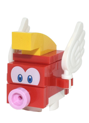 lego 2022 mini figurine mar0101 Cheep Cheep Red Lower Face 