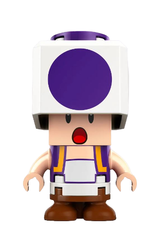 lego 2023 mini figurine mar0162 Purple Toad