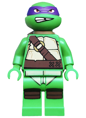 lego 2013 mini figurine tnt017 Donatello Gritted Teeth 