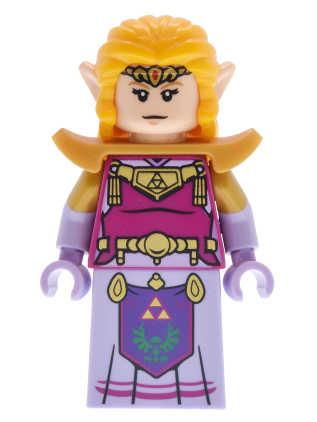 lego 2026 mini figurine loz005 Princess Zelda Lavender Dress 