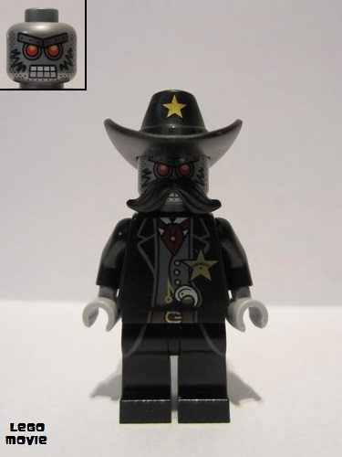 lego 2014 mini figurine tlm023 Sheriff Not-a-robot