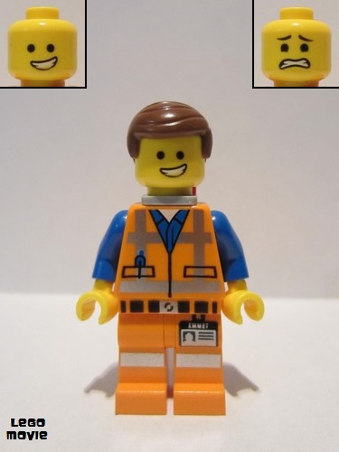 lego 2014 mini figurine tlm059 Emmet Wide Smile 