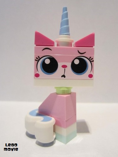 lego 2015 mini figurine tlm093 Unikitty Puzzled, Sitting 