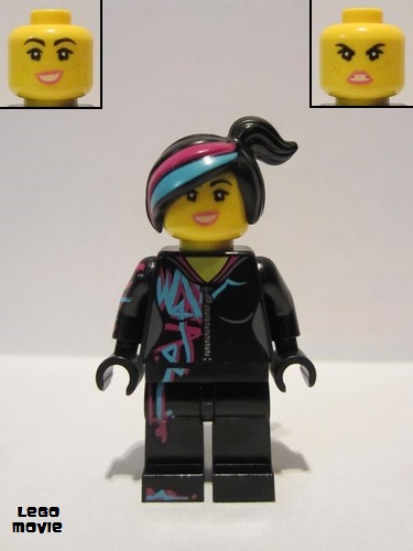 lego 2019 mini figurine tlm103 Lucy Wyldstyle With Magenta Lined Hoodie 
