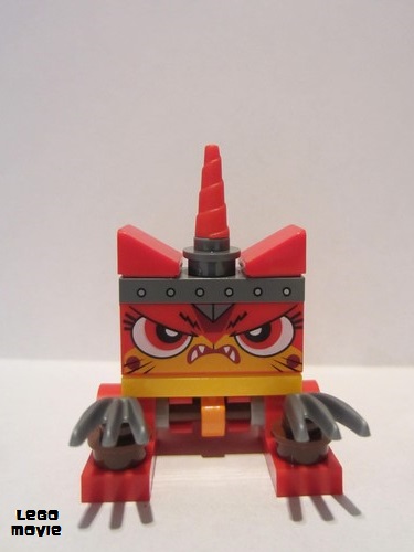 lego 2019 mini figurine tlm179 Unikitty Warrior Kitty, Angry - Running, Posable 