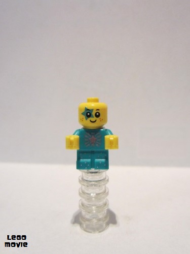 lego 2019 mini figurine tlm203 Sparkle Baby Dark Turquoise Star Around Eye 