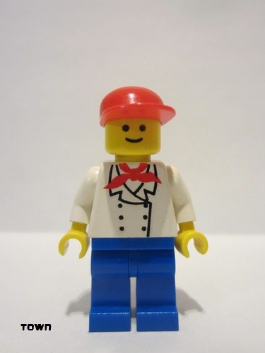 lego 1985 mini figurine chef012 Ice Cream Vendor  