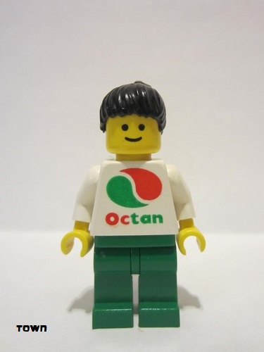 Racers Lego Minifigures Octan Racing Black Male Hair oct035 