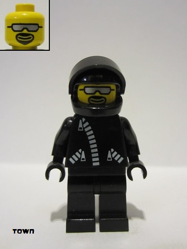 lego 1998 mini figurine bikerb Biker Bob  