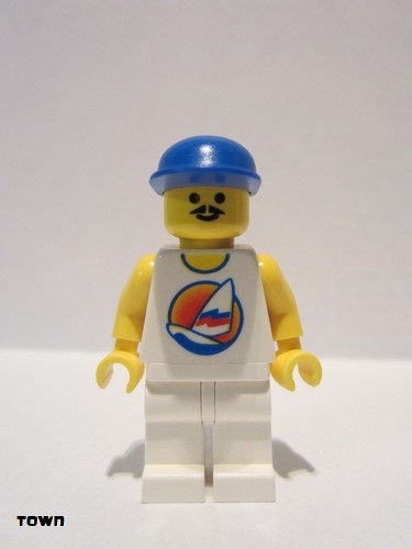 lego 2004 mini figurine par031b Surfboard on Ocean