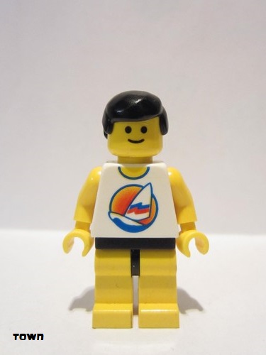 lego 2006 mini figurine par058 Surfboard on Ocean