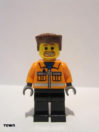 lego 2007 mini figurine cty0154 Construction Worker