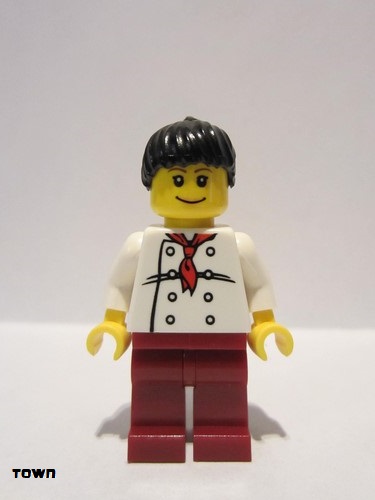 lego 2008 mini figurine twn066 Chef