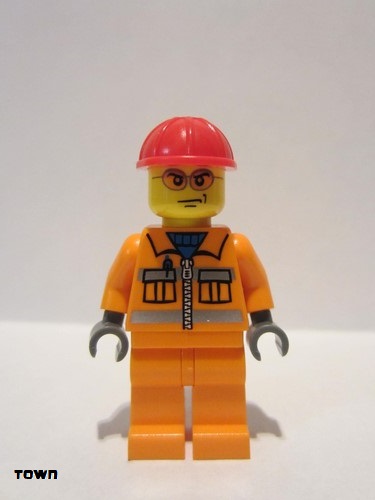 lego 2009 mini figurine cty0132 Construction Worker