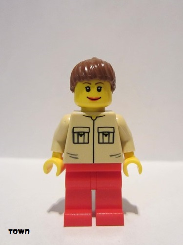 lego 2009 mini figurine cty0135 Farm Hand Female 