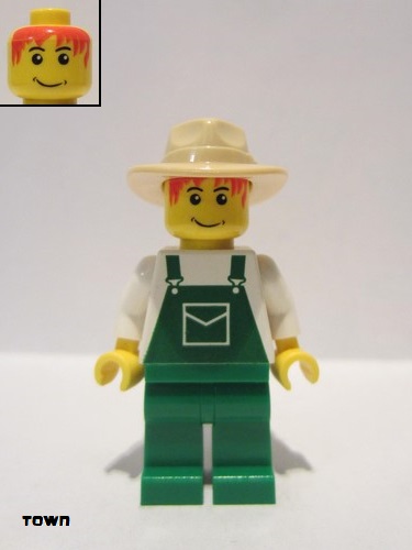 lego 2009 mini figurine ovr036 Farmer