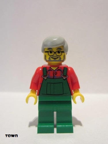 lego 2009 mini figurine twn055 Farmer