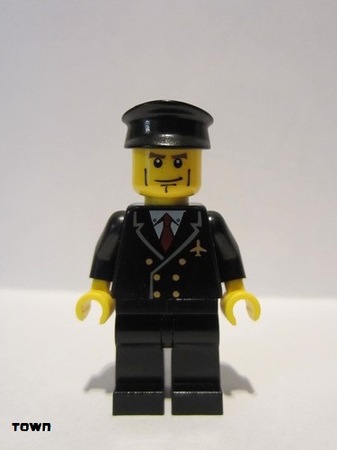 lego 2010 mini figurine air043 Airport - Pilot