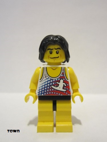 lego 2011 mini figurine cty0237 Wind Surfer  