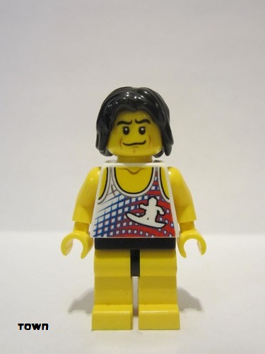 lego 2011 mini figurine cty0237 Wind Surfer